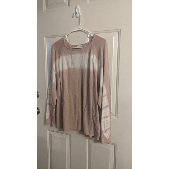 Pure Jill Cotton Viscose Blend Tye Dye Design Lightweight Sweater, Medium, Boho - Picture 3 of 10